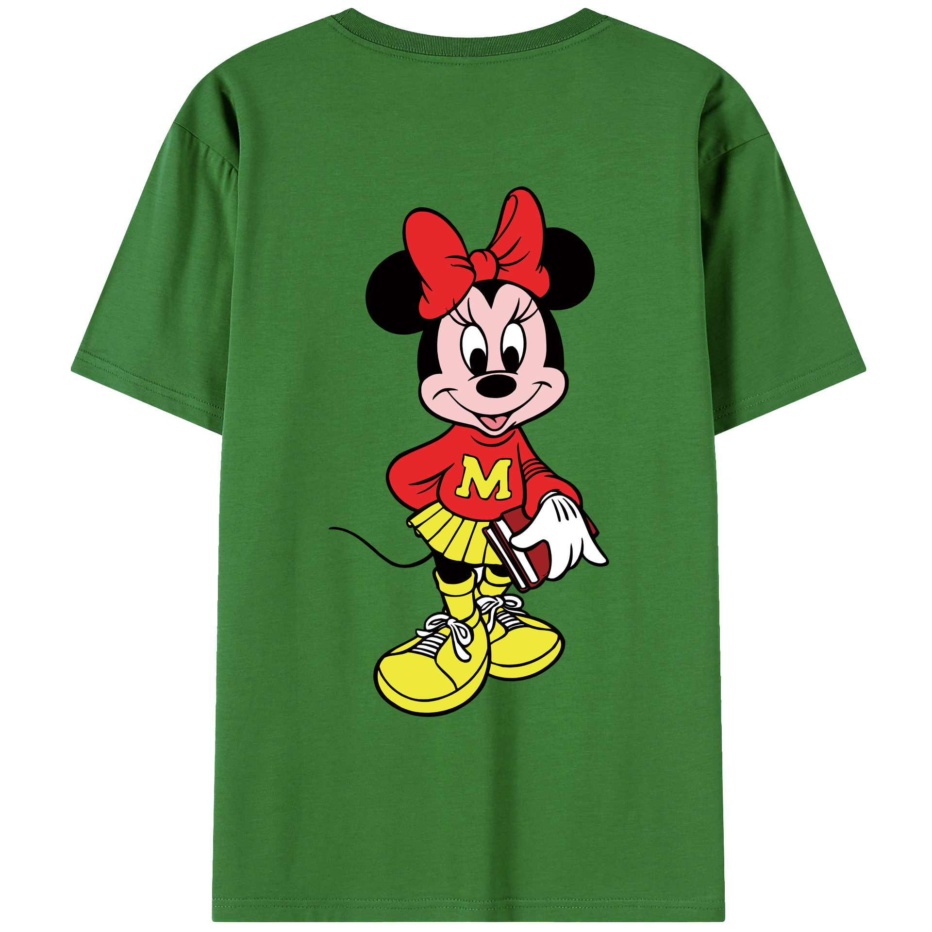 （画像用） ミッキーマウス Mickey Mouse レディース半袖Tシャツ(バックプリント)